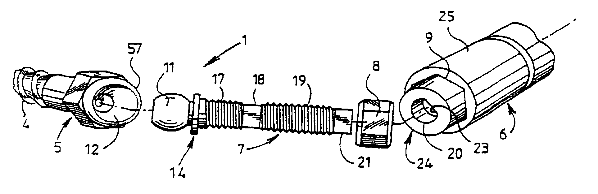 Multidirectional adaptable vertebral osteosyntsis device with reduced space requirement