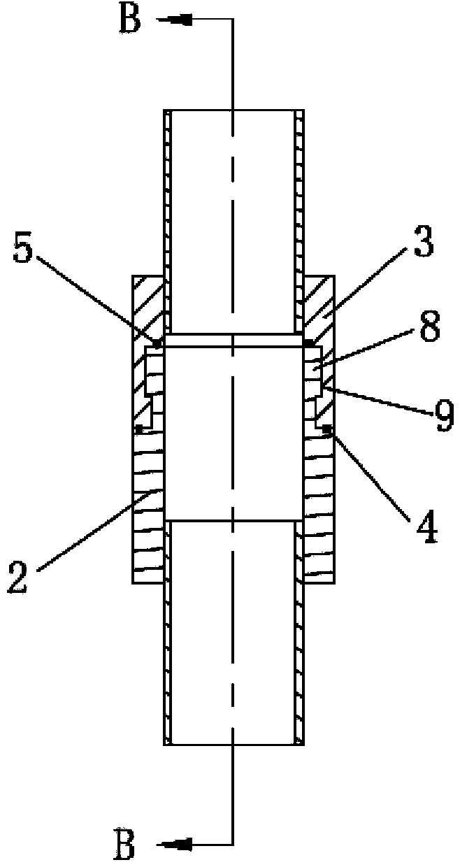 Pipeline joint with self-locking structure