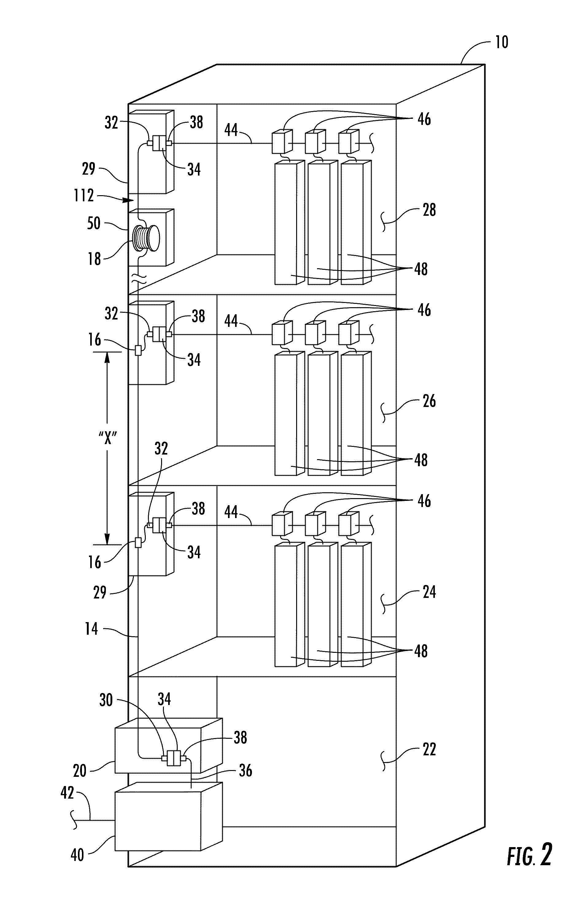 Fiber optic distribution network for multiple dwelling units