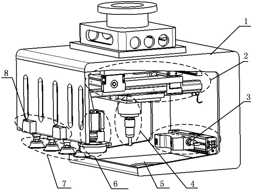 Aircraft skin automatic high-precision edge milling device and edge milling method