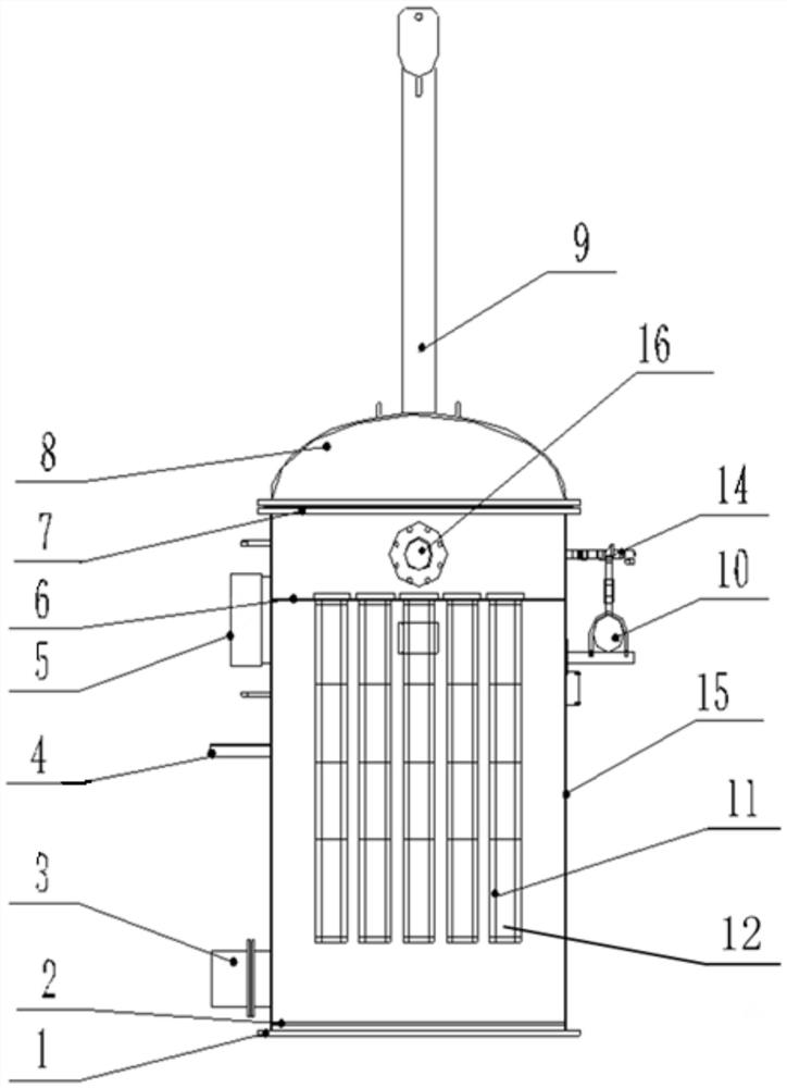 Bin top type pulse back-blowing dust remover