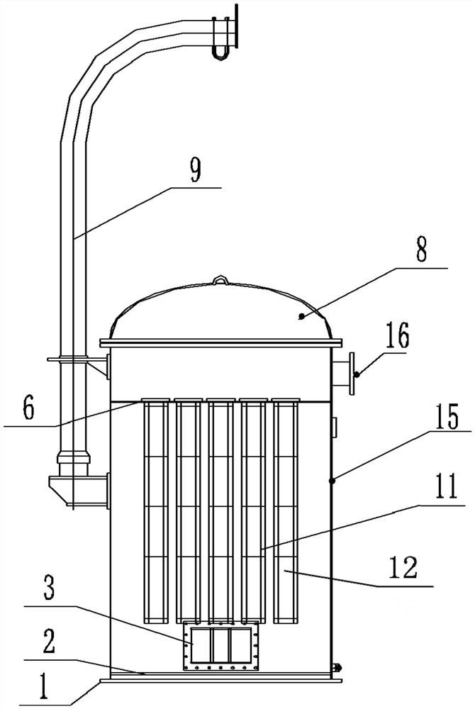 Bin top type pulse back-blowing dust remover