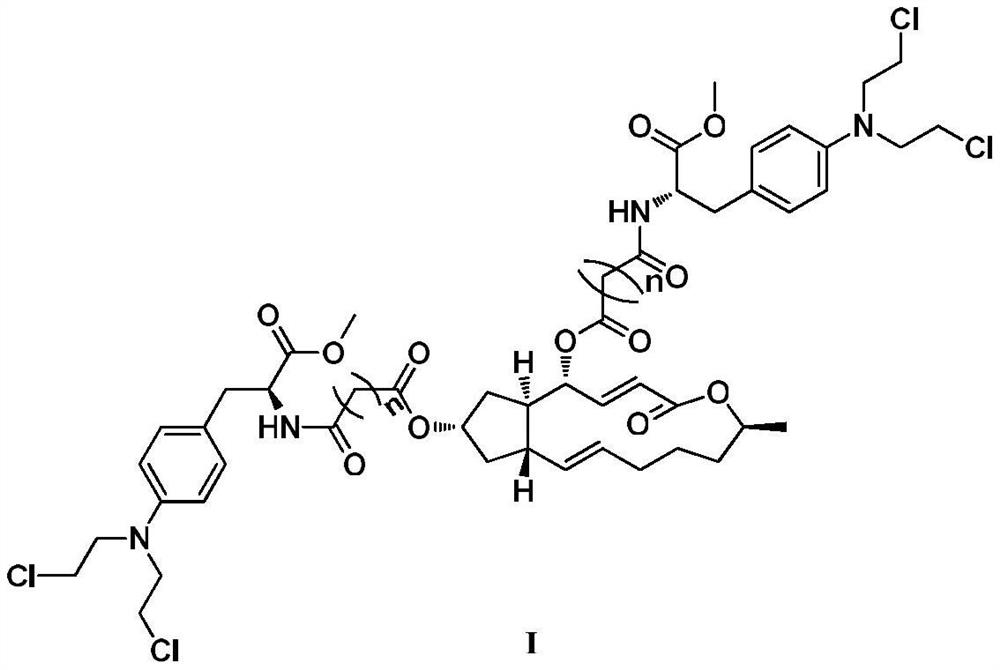 4,7-position melphalan-like nitrogen mustard derivative of brefeldin a, its preparation method and use