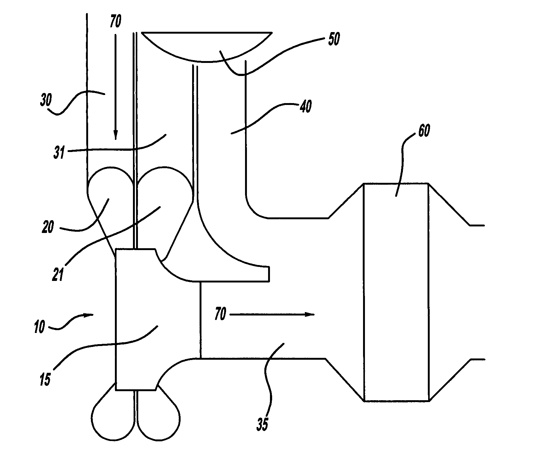 Integrated bypass and variable geometry configuration for an exhaust gas turbocharger