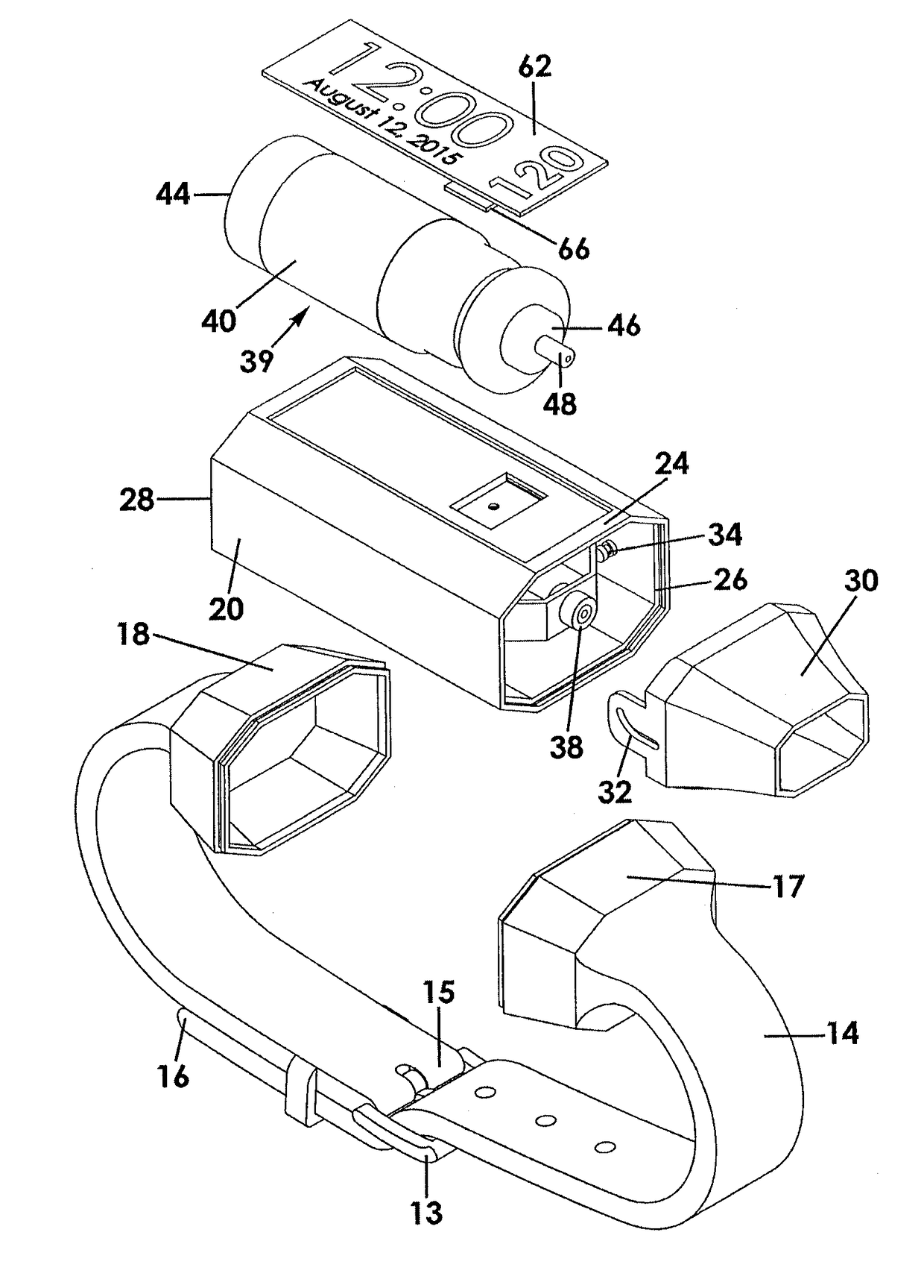 Wearable wrist inhaler