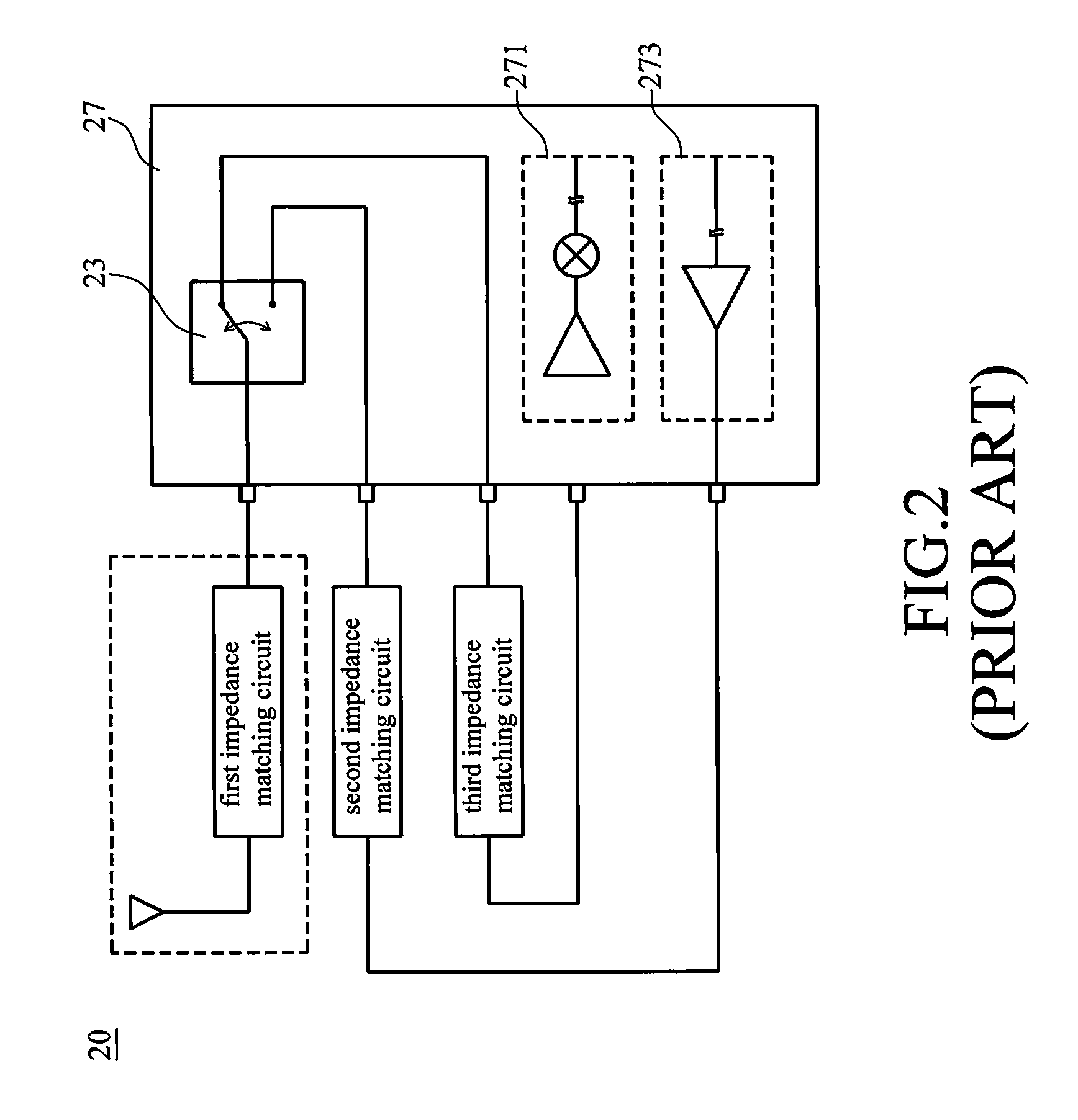 Front-end circuit of the wireless transceiver