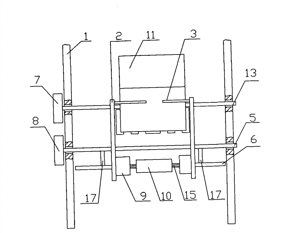 Tail portion folding device of plastic bag automatic folding strapping machine