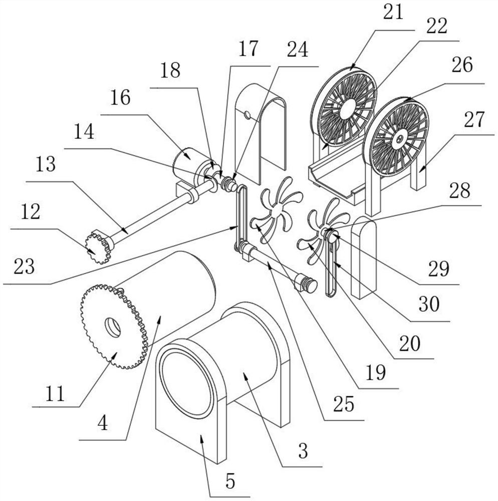 Processing device for fireproof cable with metal sheath