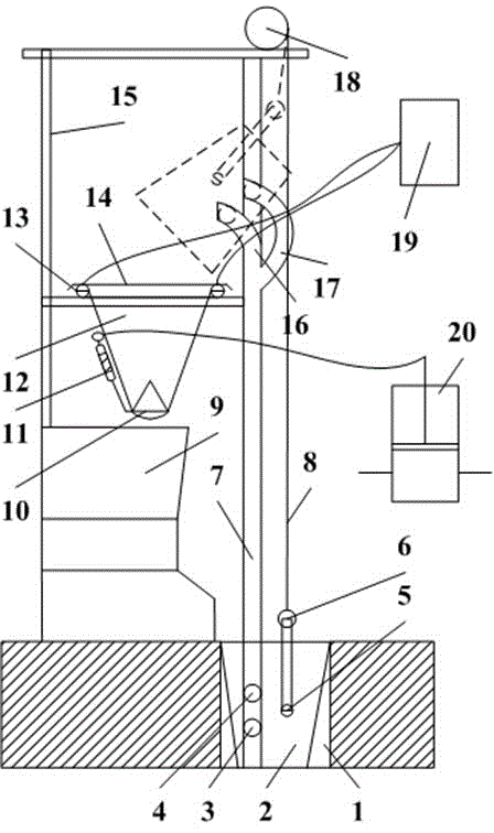 Bucket-type coal quantity weighing metering device for industrial fire coal chain-grate boiler