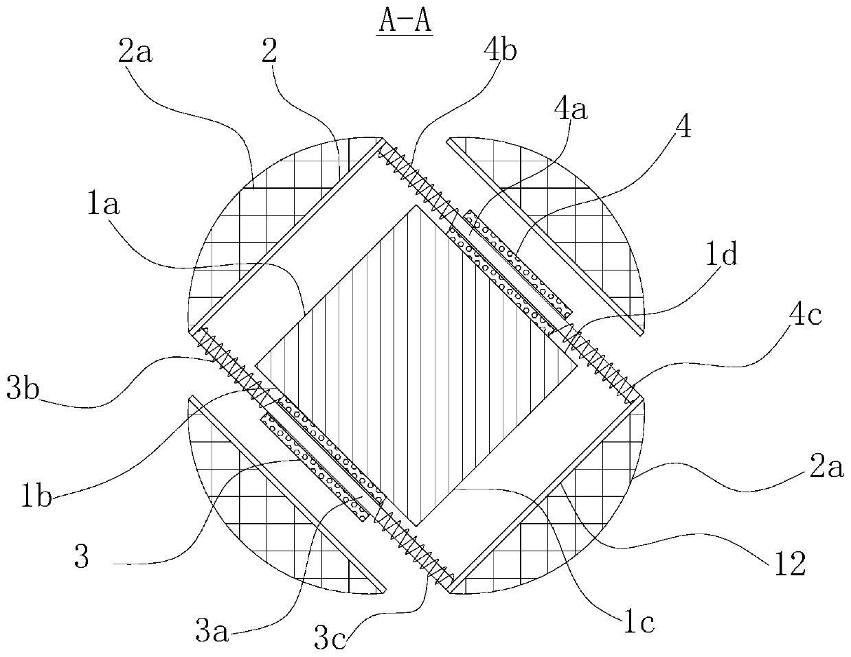 Bridge pier stud with power generation device