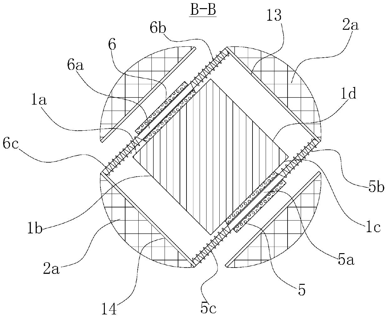 Bridge pier stud with power generation device