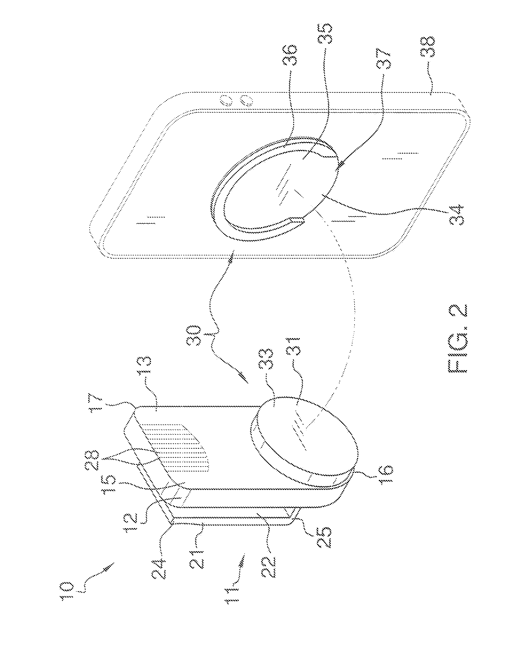 Apparatus and method for supporting and operating an electronic device upon a user's clothing or belt