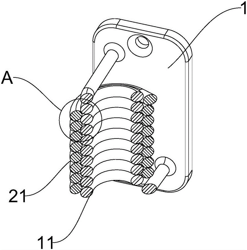 Spiral safety hinge for self-opening door