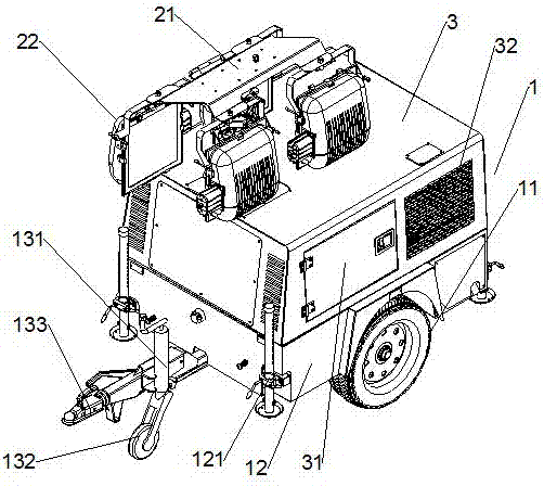 Movable illumination equipment