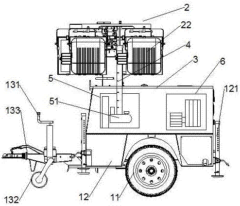 Movable illumination equipment