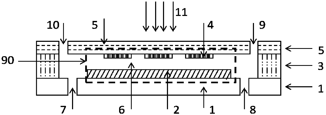 High-sensitivity terahertz microfluidic channel sensor and preparation method thereof