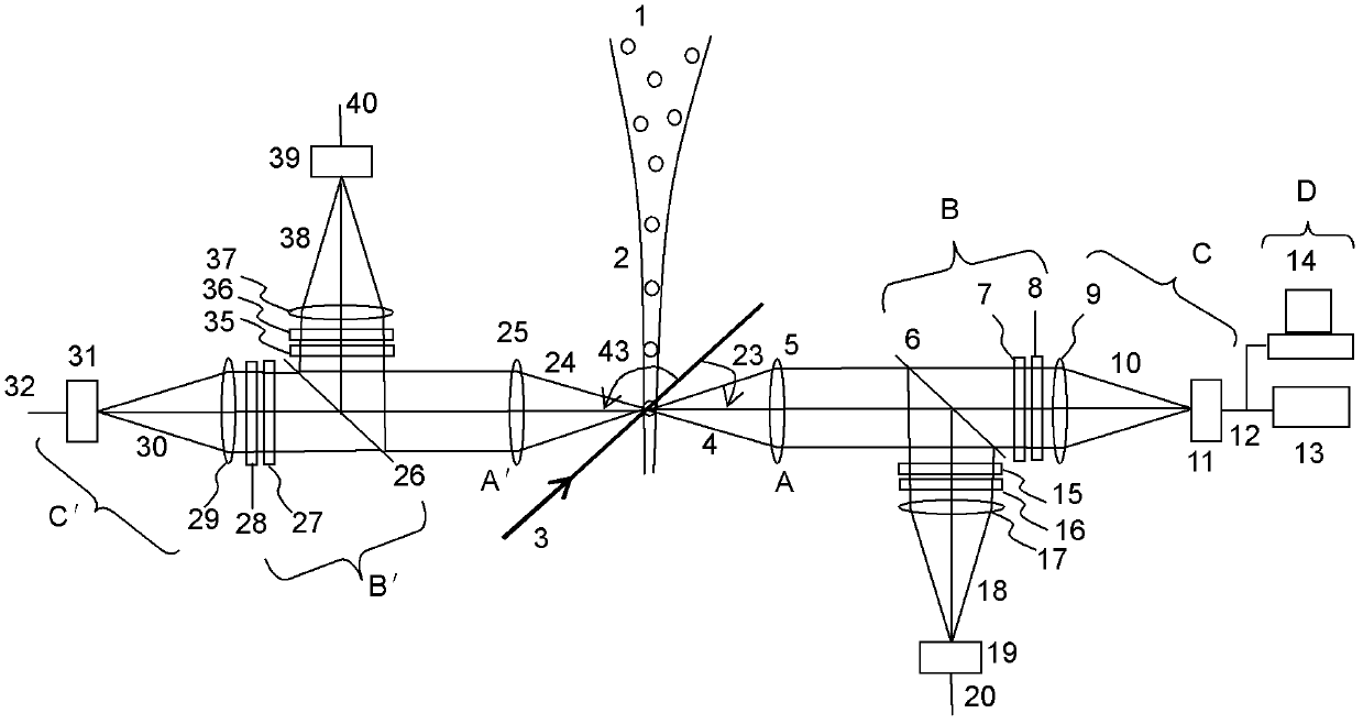 Flow measurement system for detecting tumor cells and analysis and monitoring method