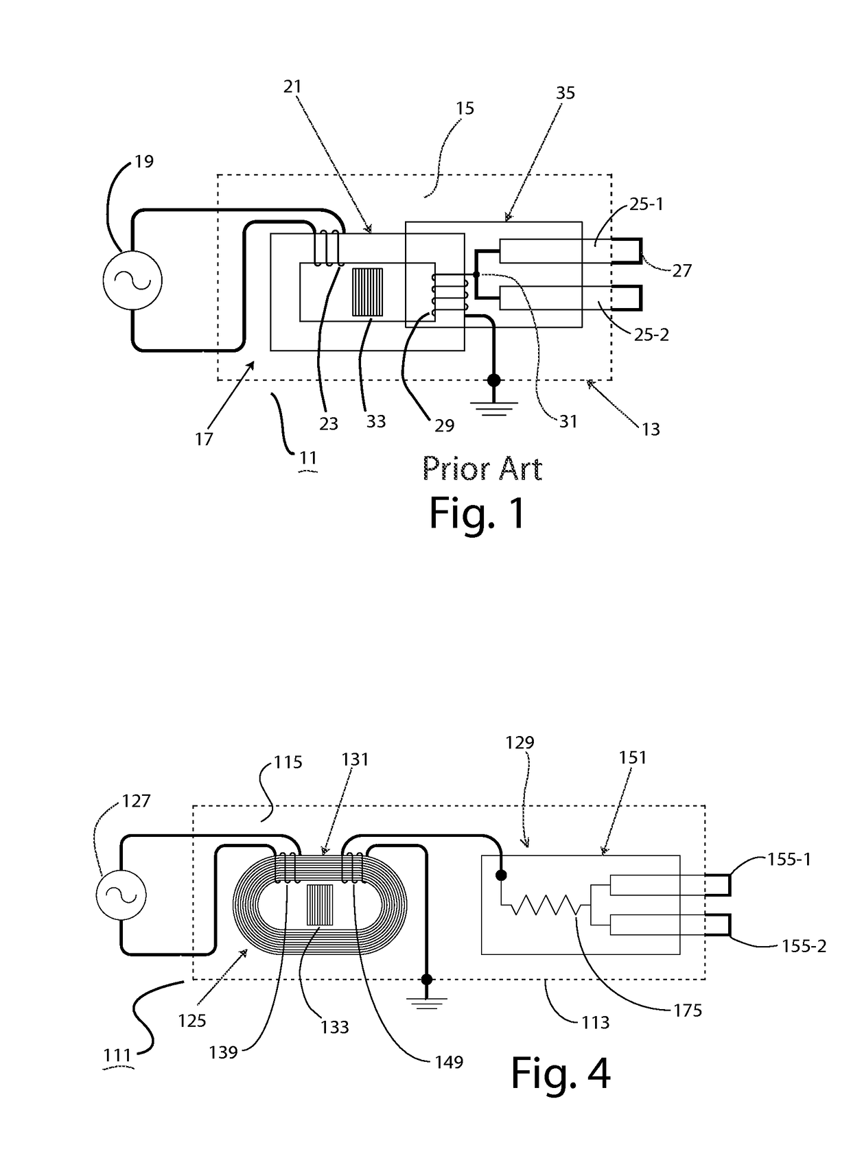 High-voltage, alternating current power supply