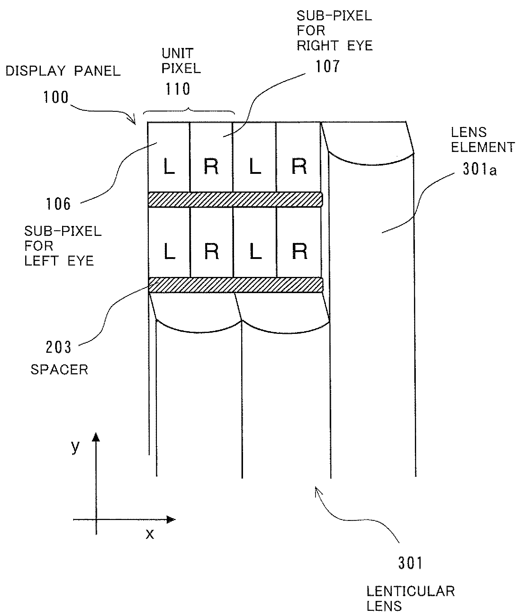 Display device and terminal unit using the same