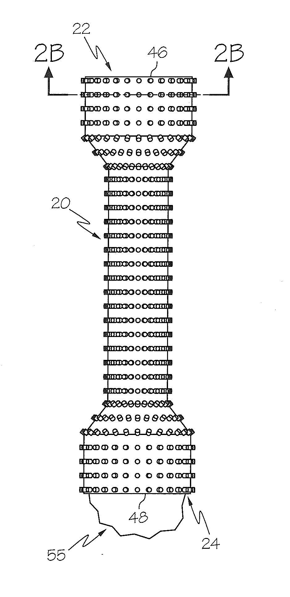 Anti-migration Micropatterned Stent Coating