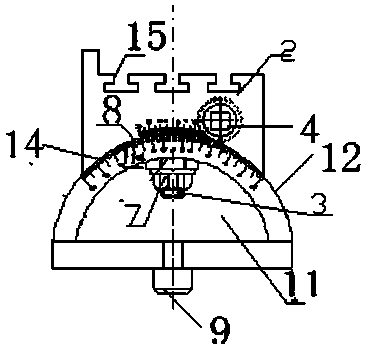 Tool clamp of free rotating indexing table