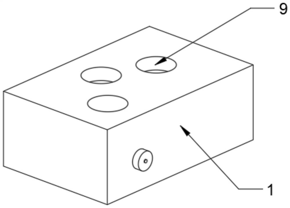 Pre-plasticized backpressure change-over valve block of injection molding machine