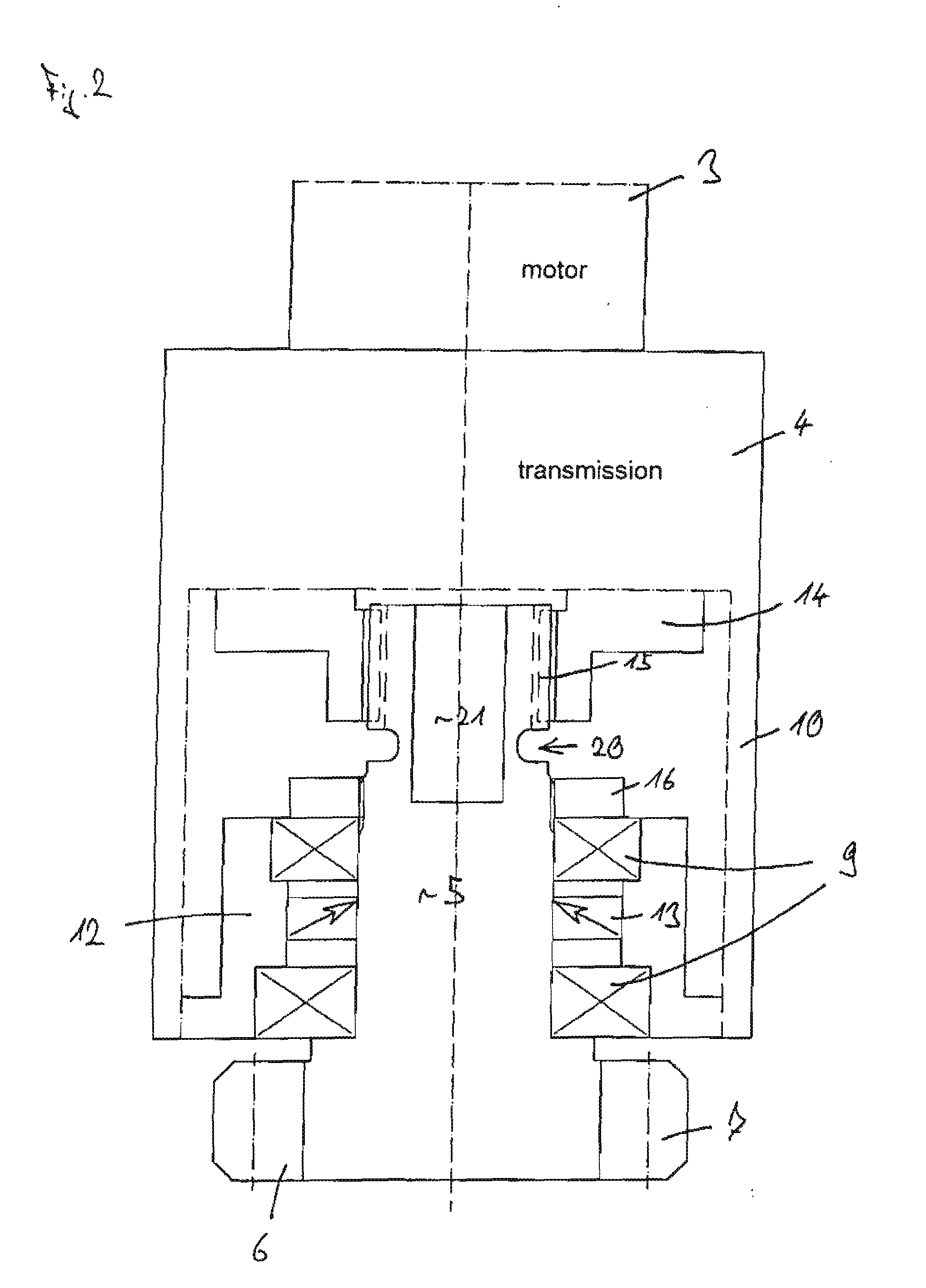 Drive unit with overload protection for driving a ring gear