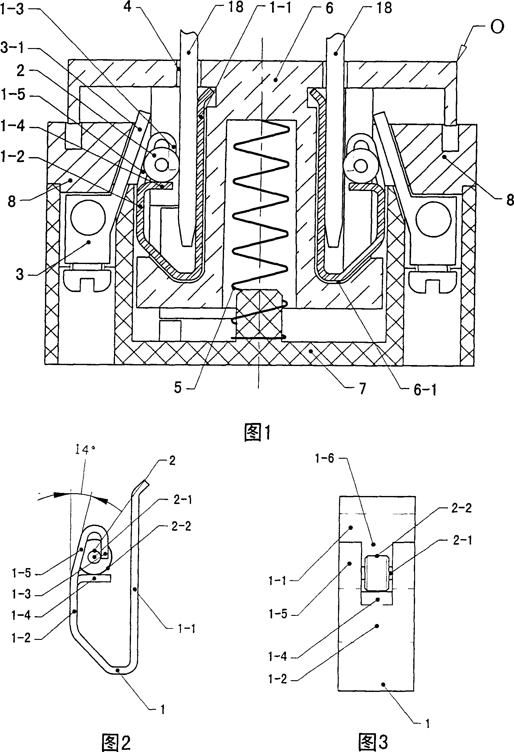 Secure power supply jack with ratchet wheel clamping machine