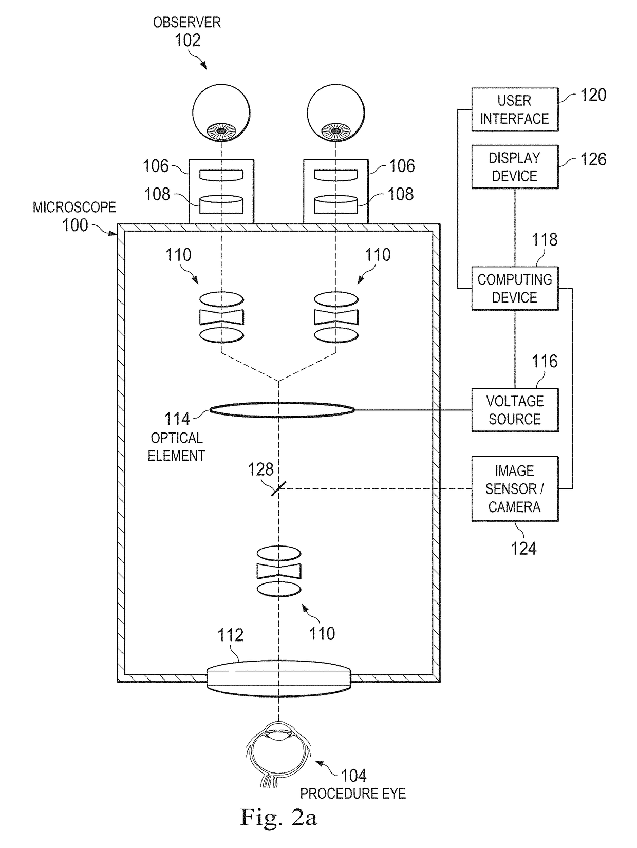 Reduced glare surgical microscope and associated devices, systems, and methods