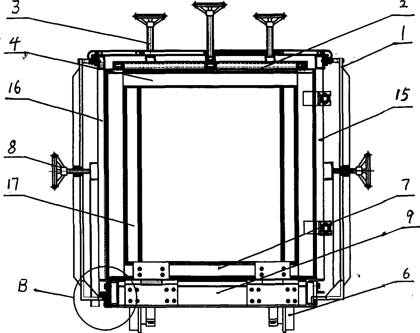 Method for pouring and molding large scale disposal wallboard and mould carriage thereof