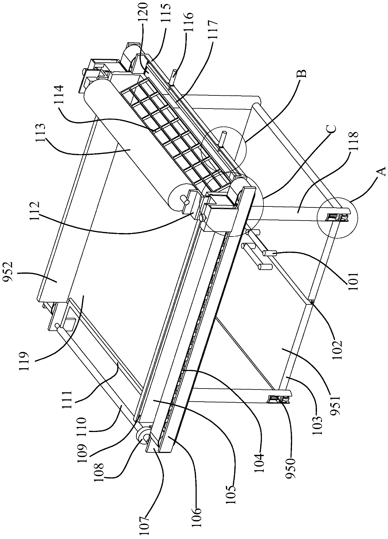 Cotton wool packing and sleeving equipment