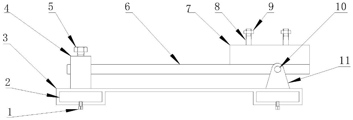 Special tool for mounting front suspension of heavy-duty car