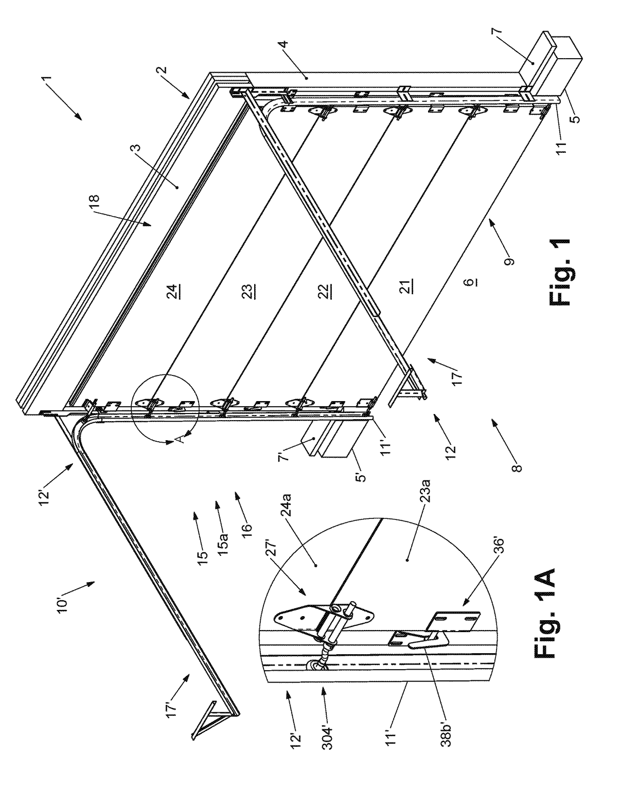 Overhead Garage Door System With Sealing  Feature