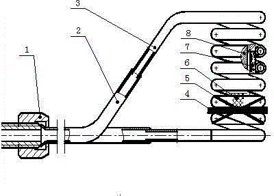 Induction heating positioning device