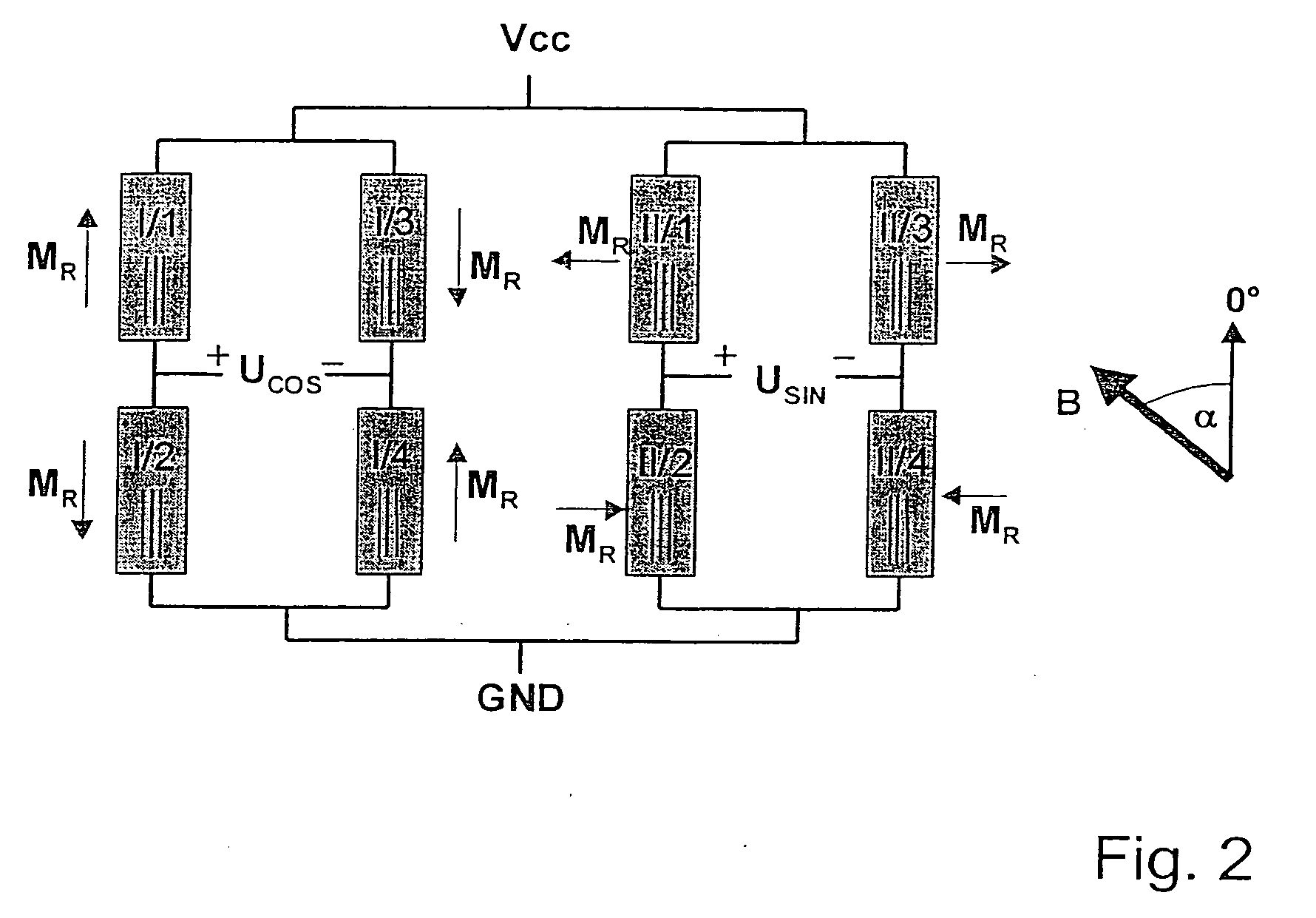 Gmr sensor element and its use