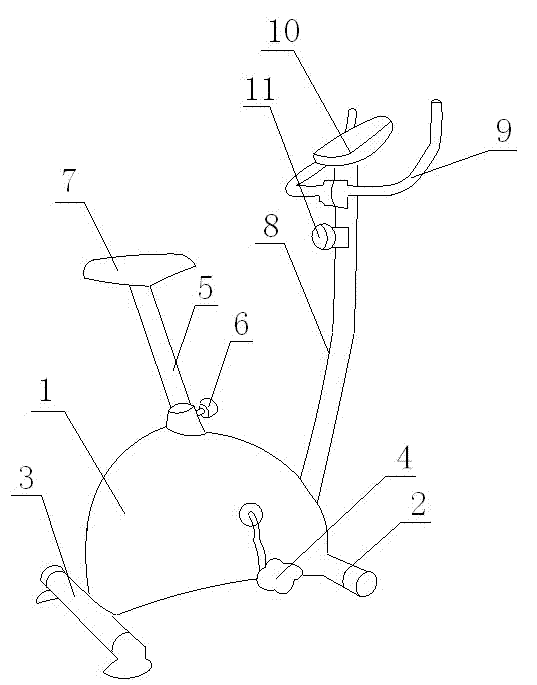 Electric exercise bicycle