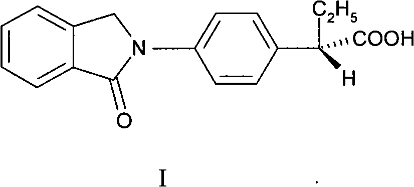 Right-handed indobufen and use for preparing medicament