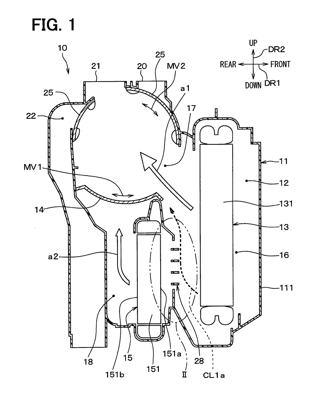 Vehicle air-conditioning unit