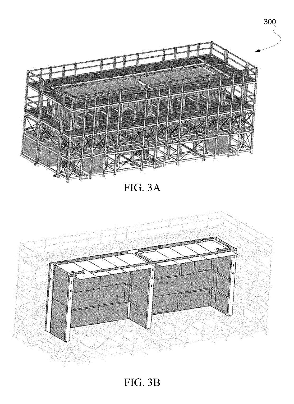 Portable robotic casting of volumetric modular building components