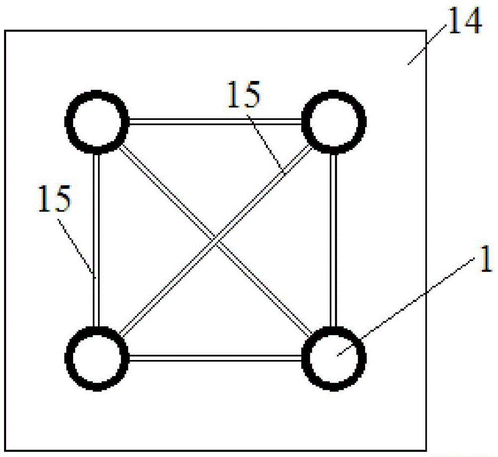 A non-destructive assembly and disassembly of double-layer steel casing group structure and construction method of bored pile in deep water area