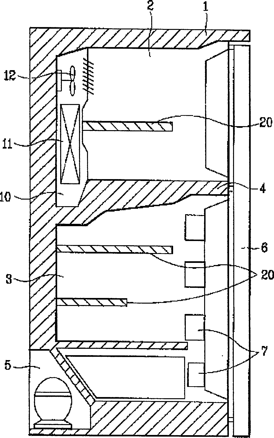 Electric refrigerator shelf