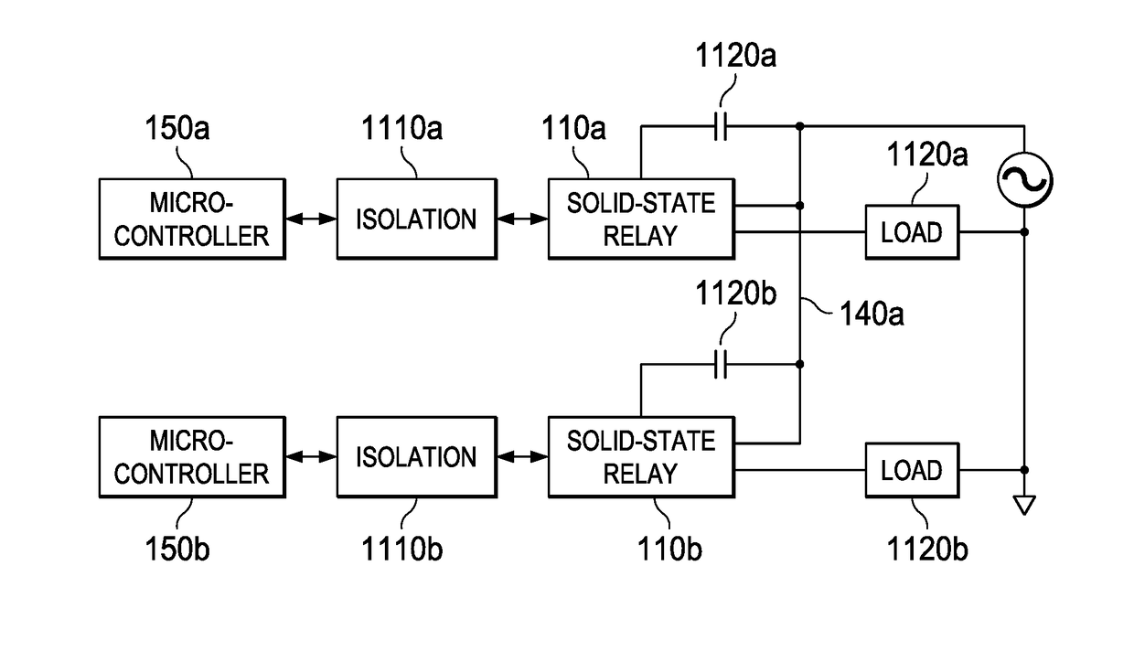 Circuits and methods for providing power and data communication in isolated system architectures