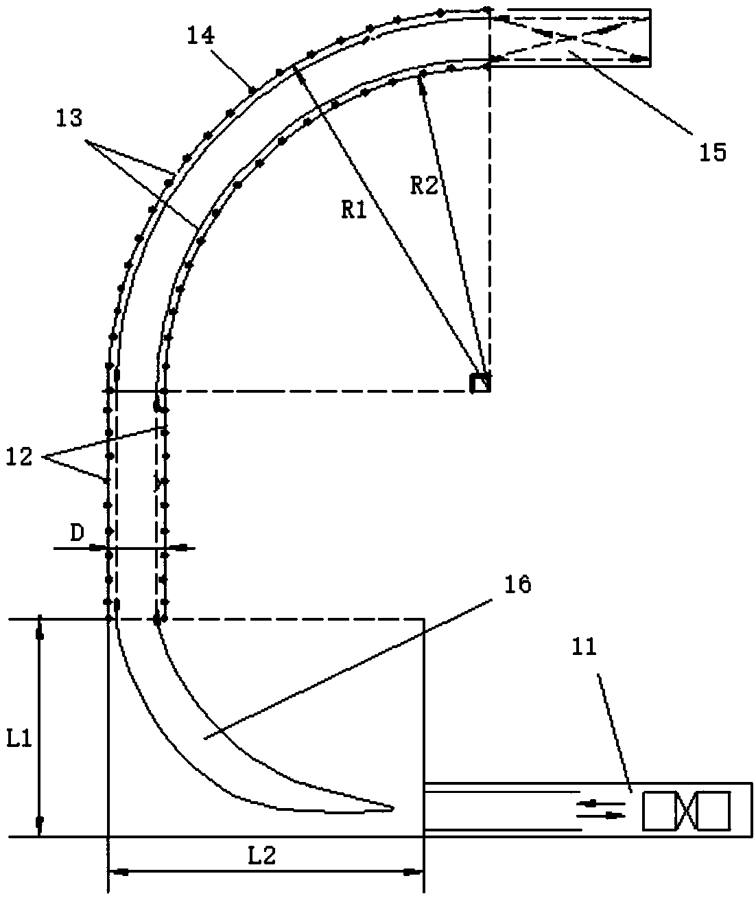 Road roller tracking practical training device and method