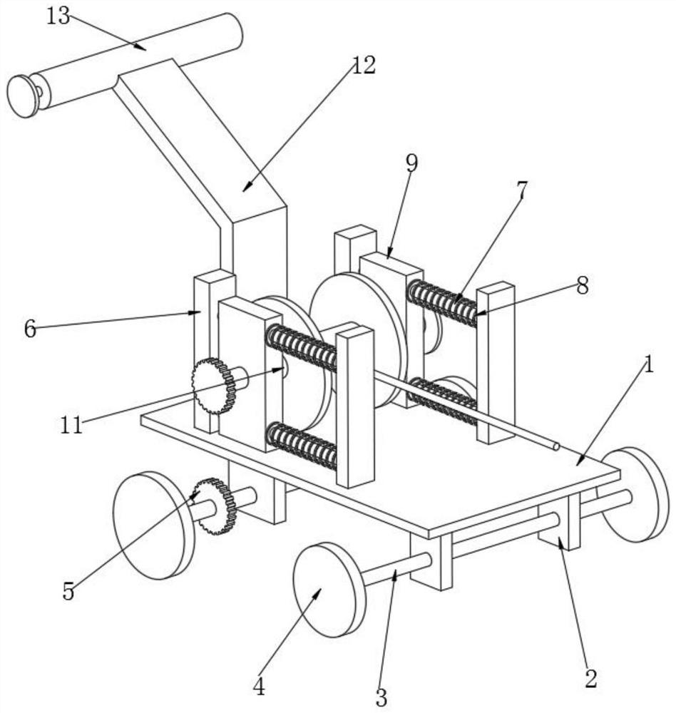 Pay-off device for territorial space planning and use method thereof