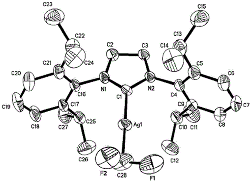 Difluoromethyl silver compound, single crystal, synthetic method and application