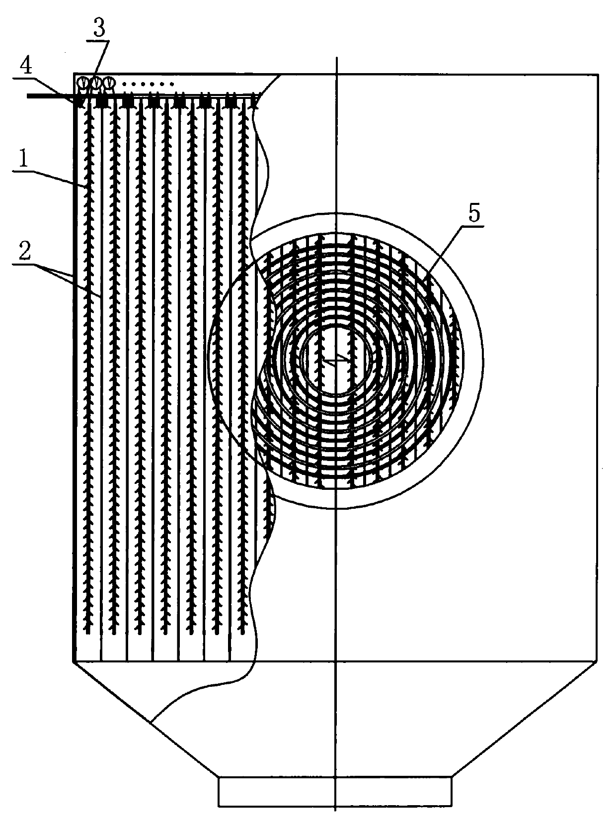 Self-cleaning wet type electrostatic precipitation demister capable of working continuously