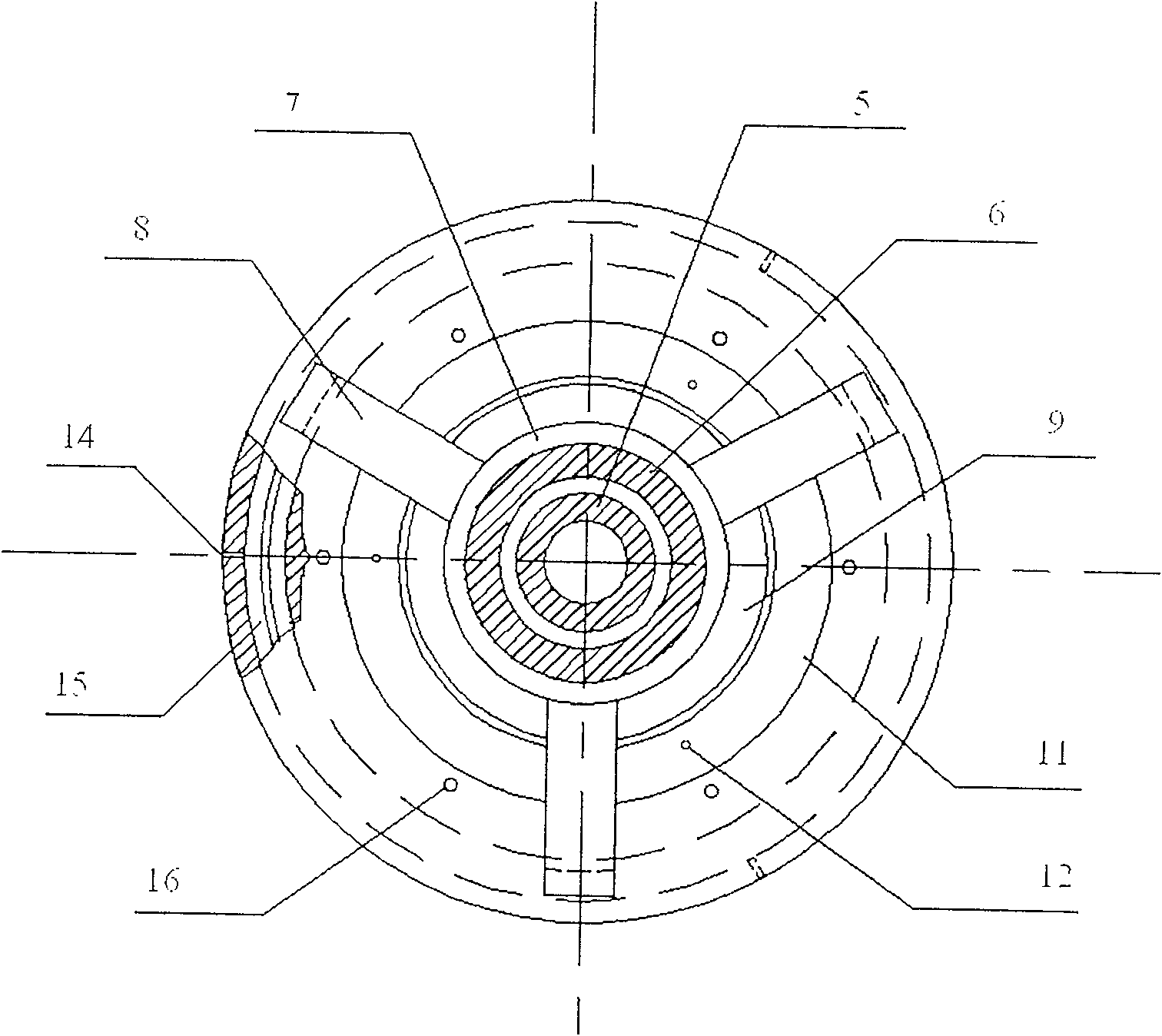 Vapor seal liquid-suction non-contact type hydrojet grinding wheel for numerical control polishing