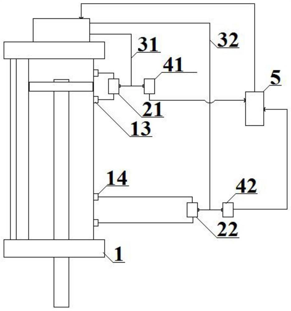 A cylinder and its piston position detection device