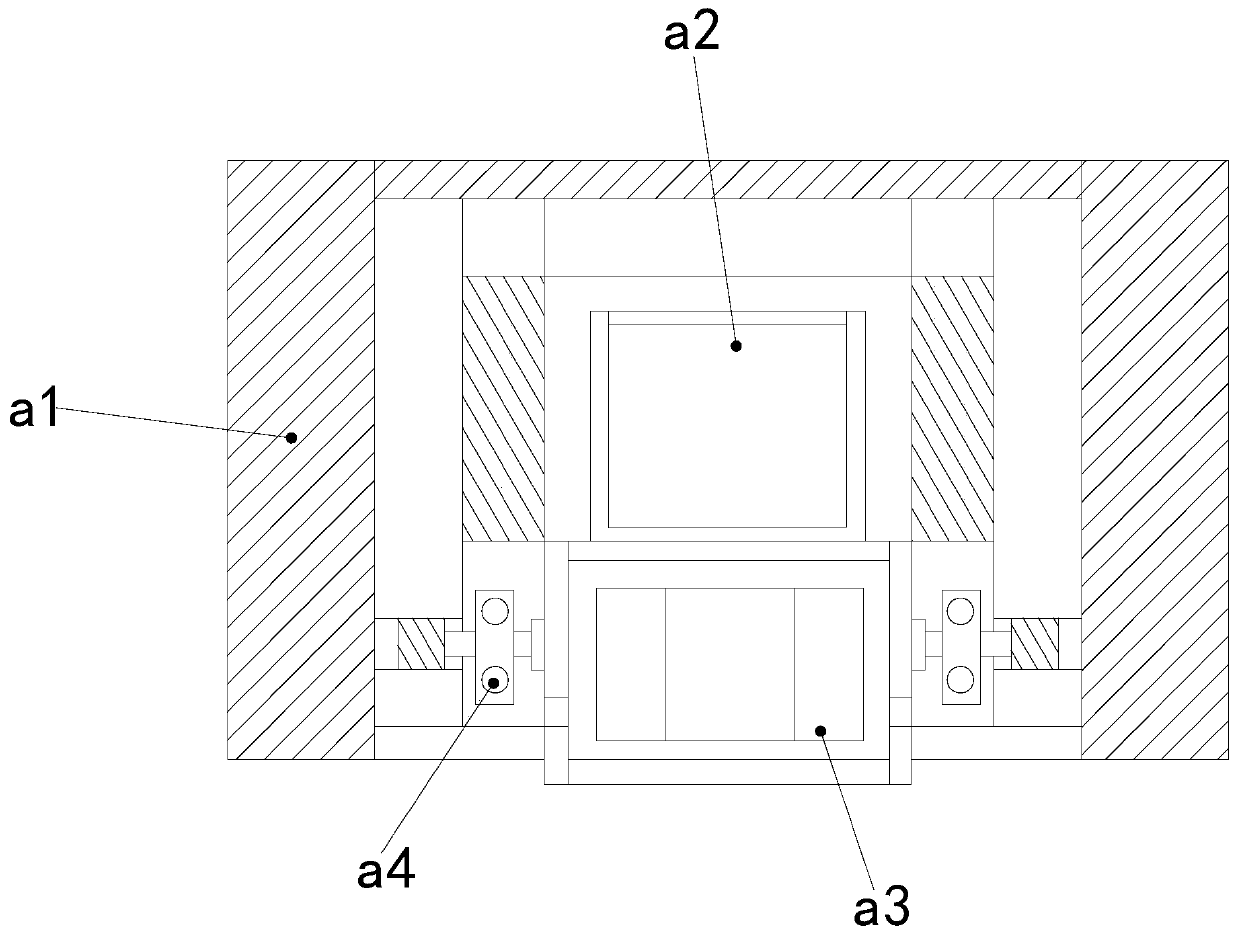 Press fit force testing device of self-positioning steel and iron cable trench cover plate