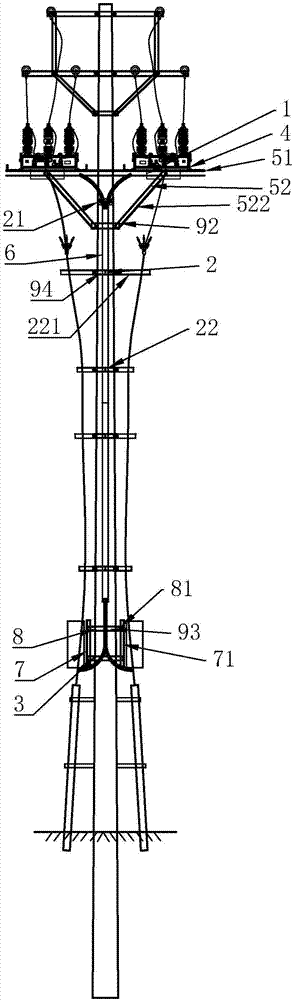 Novel cable column